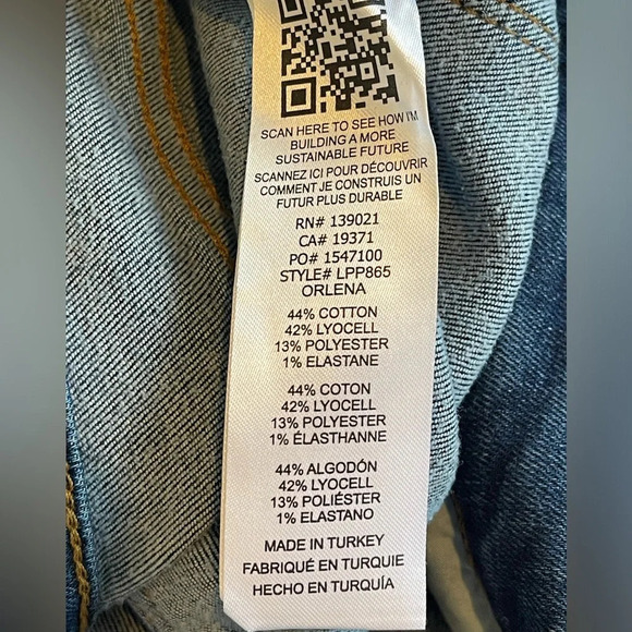 FRAME Le Palazzo High Rise Wide Leg Jeans In Orlena Size 33 - Picture 10 of 14